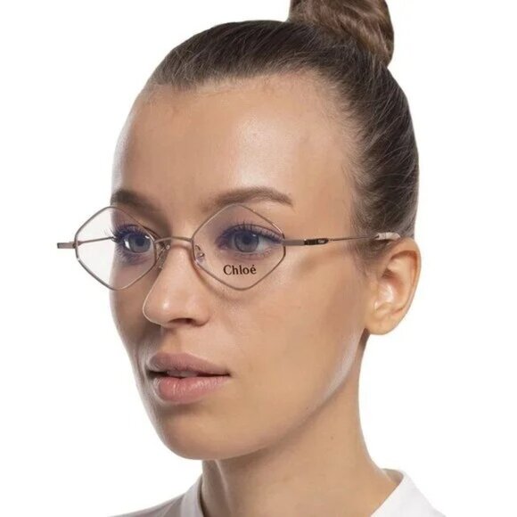 NEW  CHLOE EYEGLASSES GOLD  WOMEN EYEWEAR CHLOE - Picture 2 of 3